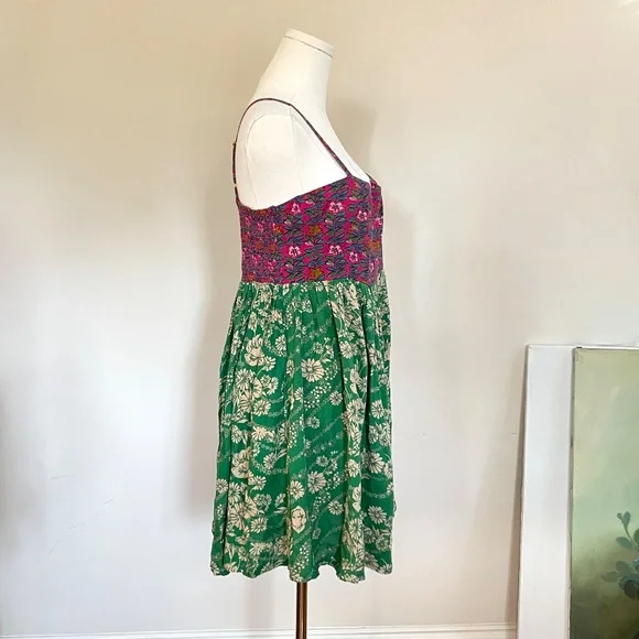 Natural Life Boho Forest Fairy Smocked Dress Women Medium Festival Summer Beach - Picture 4 of 12